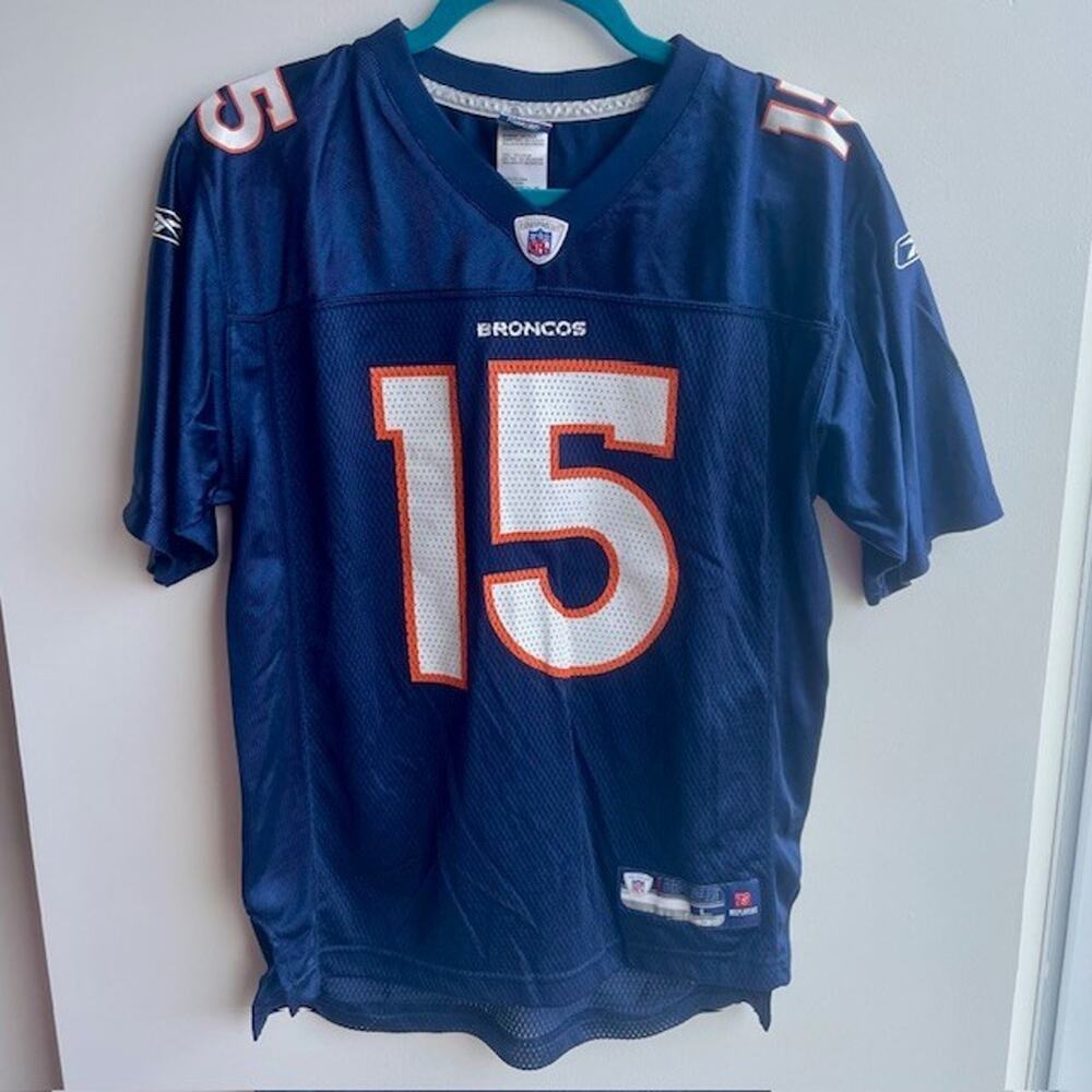 Denver Broncos Jersey Tim Tebow #15 NFL Football Reebok On Field Youth LG 14-16